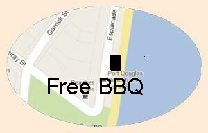 Free bbq map at esplanade